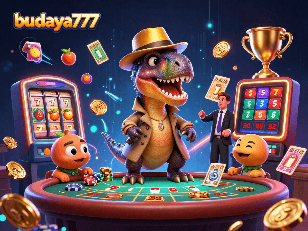 Menggandakan kemenangan di budaya777 dengan velociraptor dan dinosaur di meja blackjack.